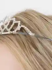 Серебряный корона для девочки, диадема детская, бижутерия