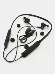 Угольный беспроводные наушники (bluetooth спортивные, гарнитура с микрофоном)