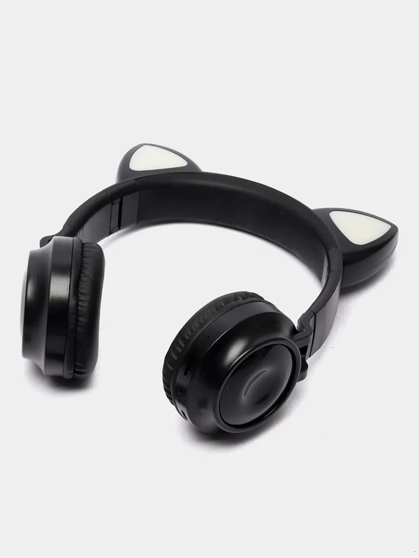 Беспроводные наушники Cat Ear ZW-028, LED, со светящимися кошачьими ушками