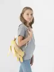 Лимонный детский рюкзак заяц