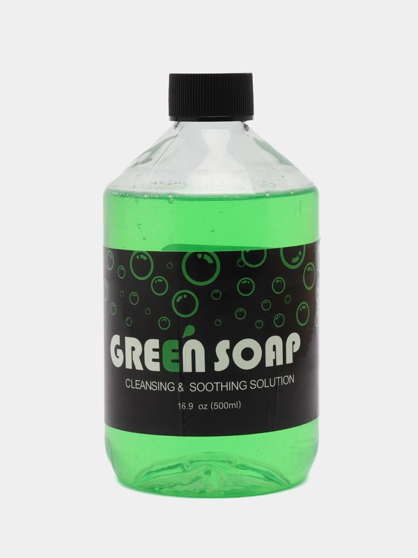 Концентрат мыла для тату, дезинфицирующее средство Green soap solong, 500 мл