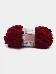 Бордовый puffy Fine Alize пряжа маленькими петельками