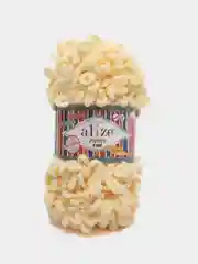 Желтый puffy Fine Alize пряжа маленькими петельками
