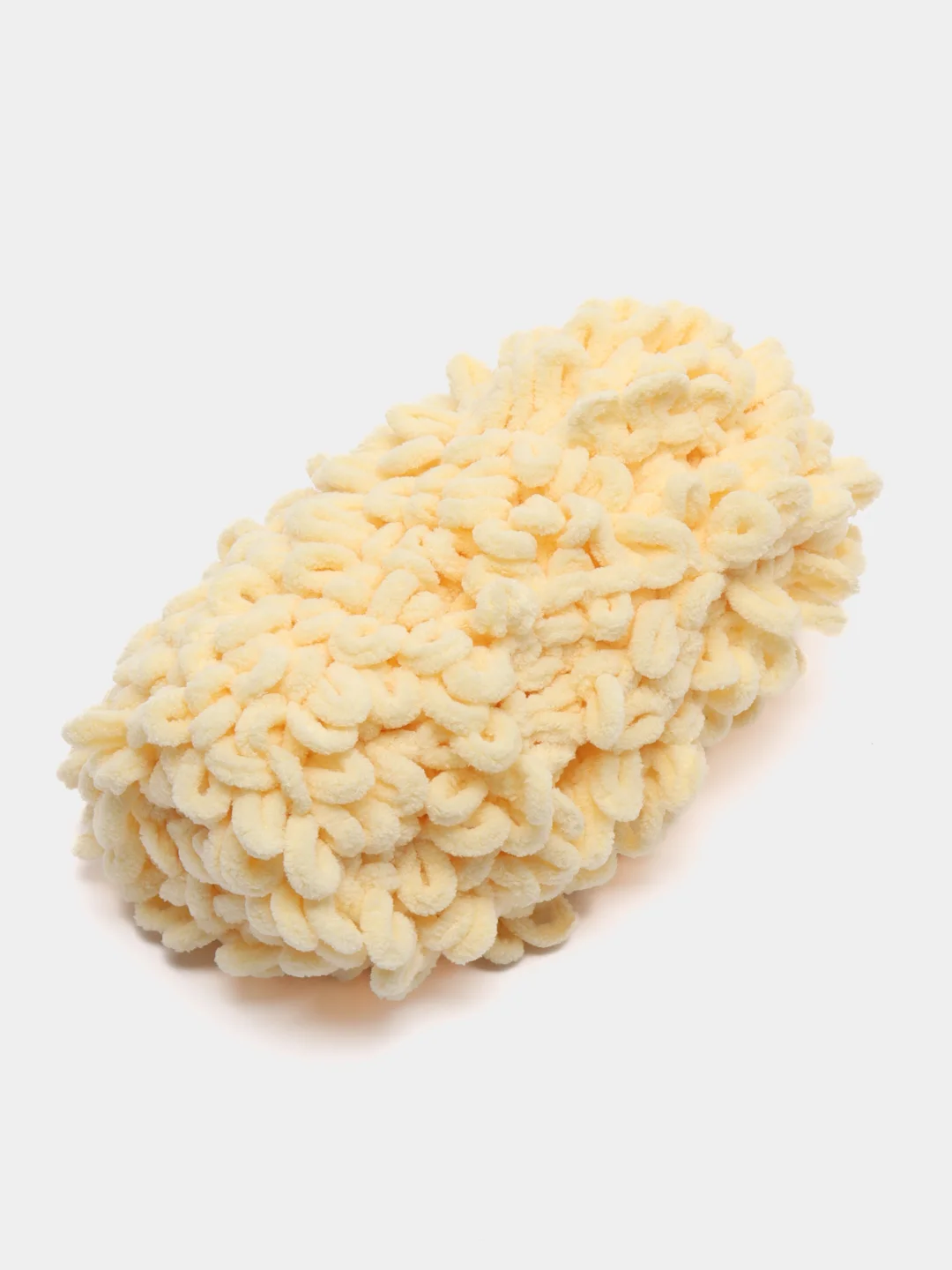 Желтый puffy Fine Alize пряжа маленькими петельками