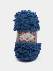Синий puffy Fine Alize пряжа маленькими петельками