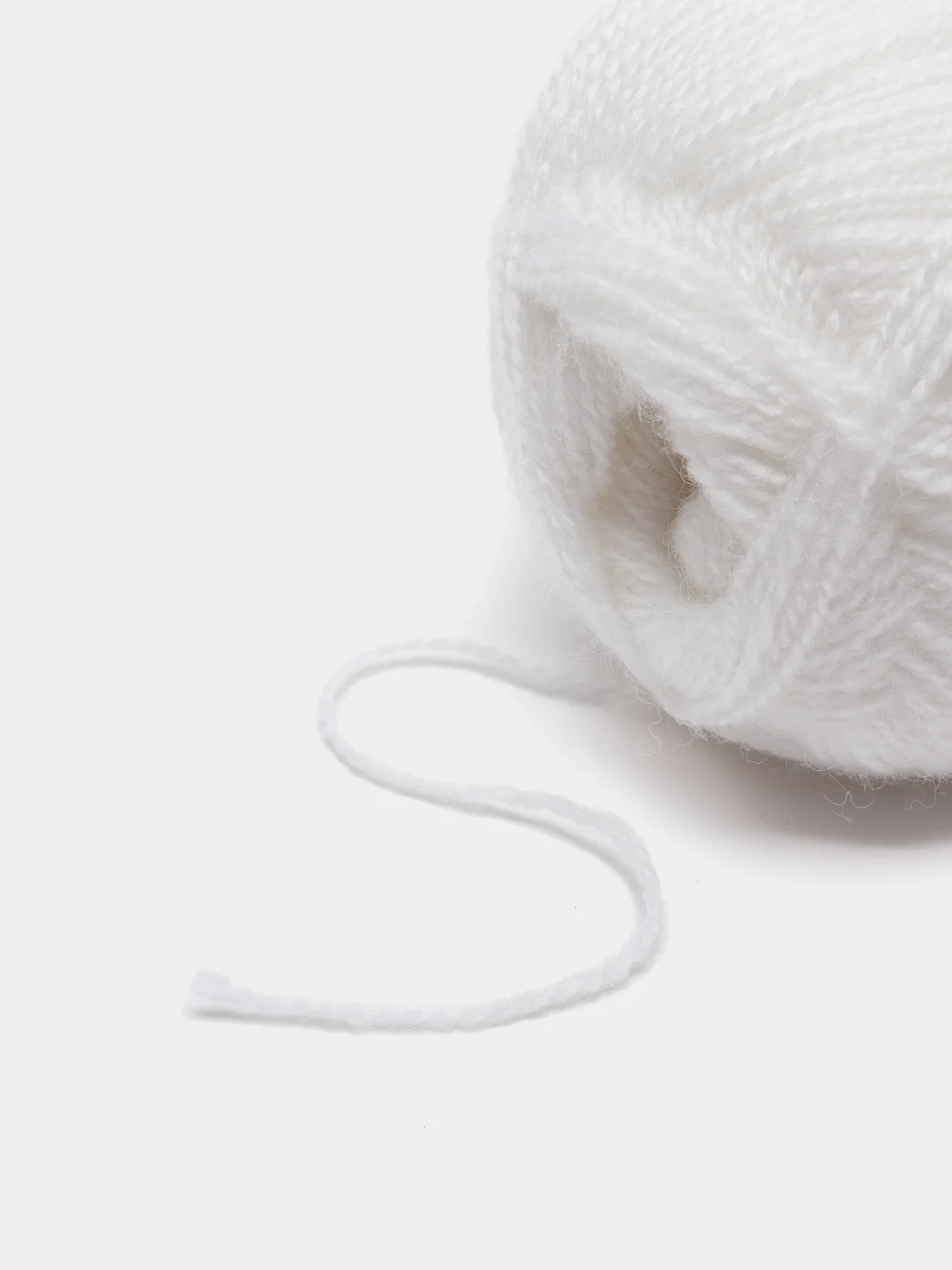 Белый пряжа Ангора Реал 40 Ализе Angora Real 40 Alize 40% шерсть 60% акрил 100 г 480 м