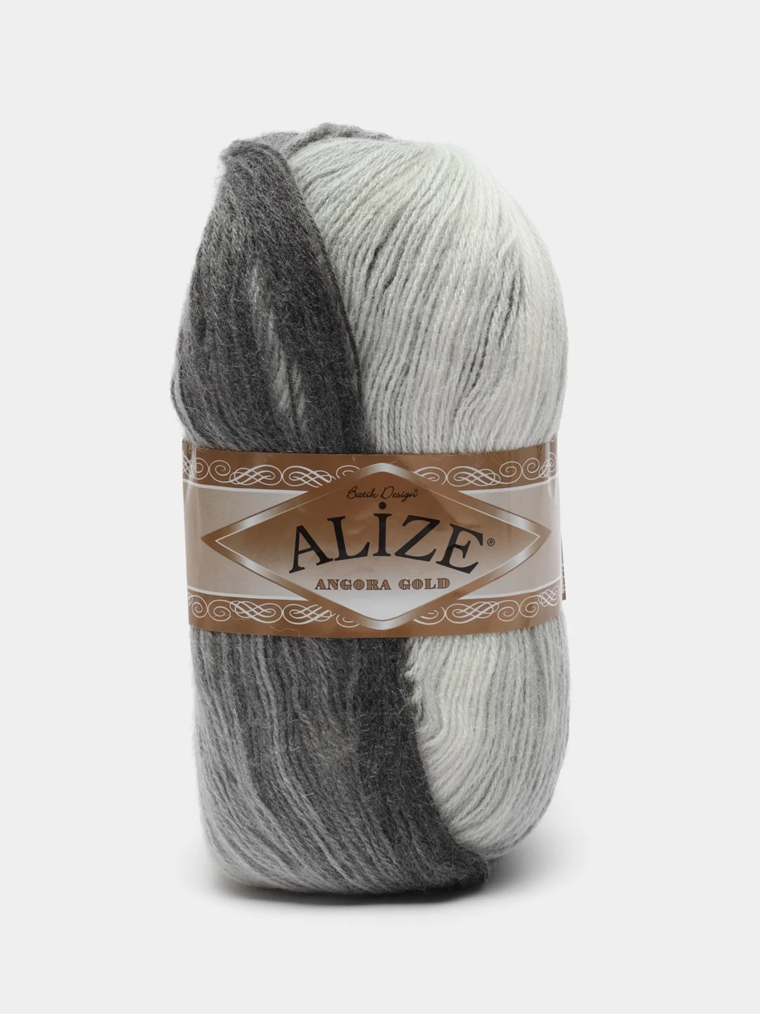 Синий меланж пряжа Ангора Голд Батик Angora Gold Batik Alize 20% Шерсть 80% Акрил 100г 550м