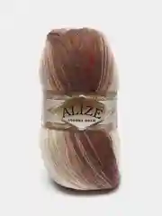 Алый пряжа Ангора Голд Батик Angora Gold Batik Alize 20% Шерсть 80% Акрил 100г 550м