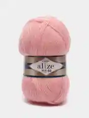 Розовый пряжа Ангора Реал 40 Ализе Angora Real 40 Alize 40% шерсть 60% акрил 100 г 480 м