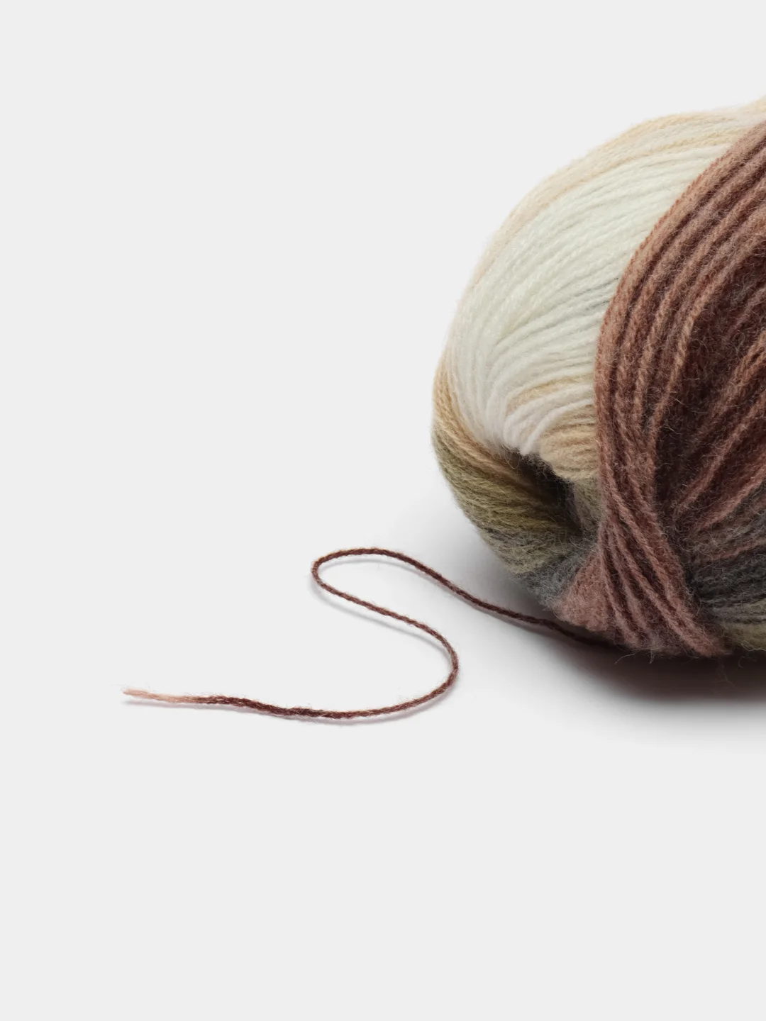 Коричневый пряжа Ангора Голд Батик Angora Gold Batik Alize 20% Шерсть 80% Акрил 100г 550м