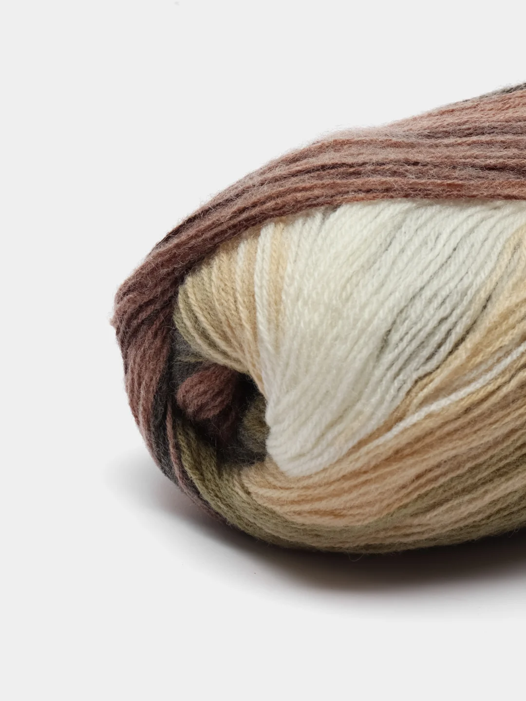 Коричневый пряжа Ангора Голд Батик Angora Gold Batik Alize 20% Шерсть 80% Акрил 100г 550м