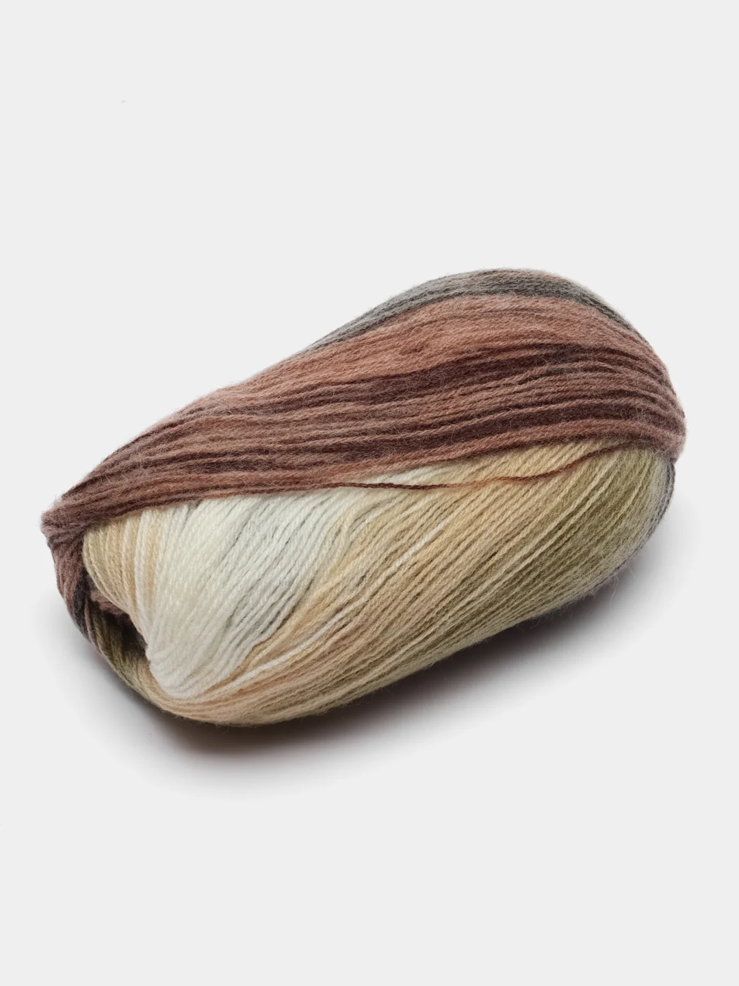 Коричневый пряжа Ангора Голд Батик Angora Gold Batik Alize 20% Шерсть 80% Акрил 100г 550м