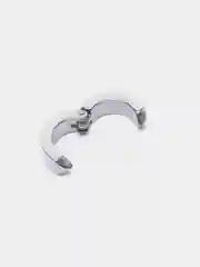 Серебряный серьга каффа с зажимом, черные и серебрянные клипсы из титановой стали с гладким покрытием