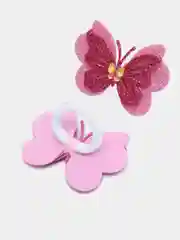 Розовый набор бантики и заколки для волос/резинки для волос/