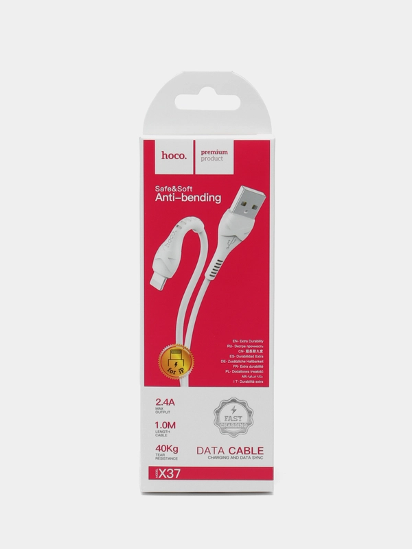 Кабель USB-Lightning/ Hoco x37/ кабель для зарядки Iphone/провод для айфон/ провод/айфон