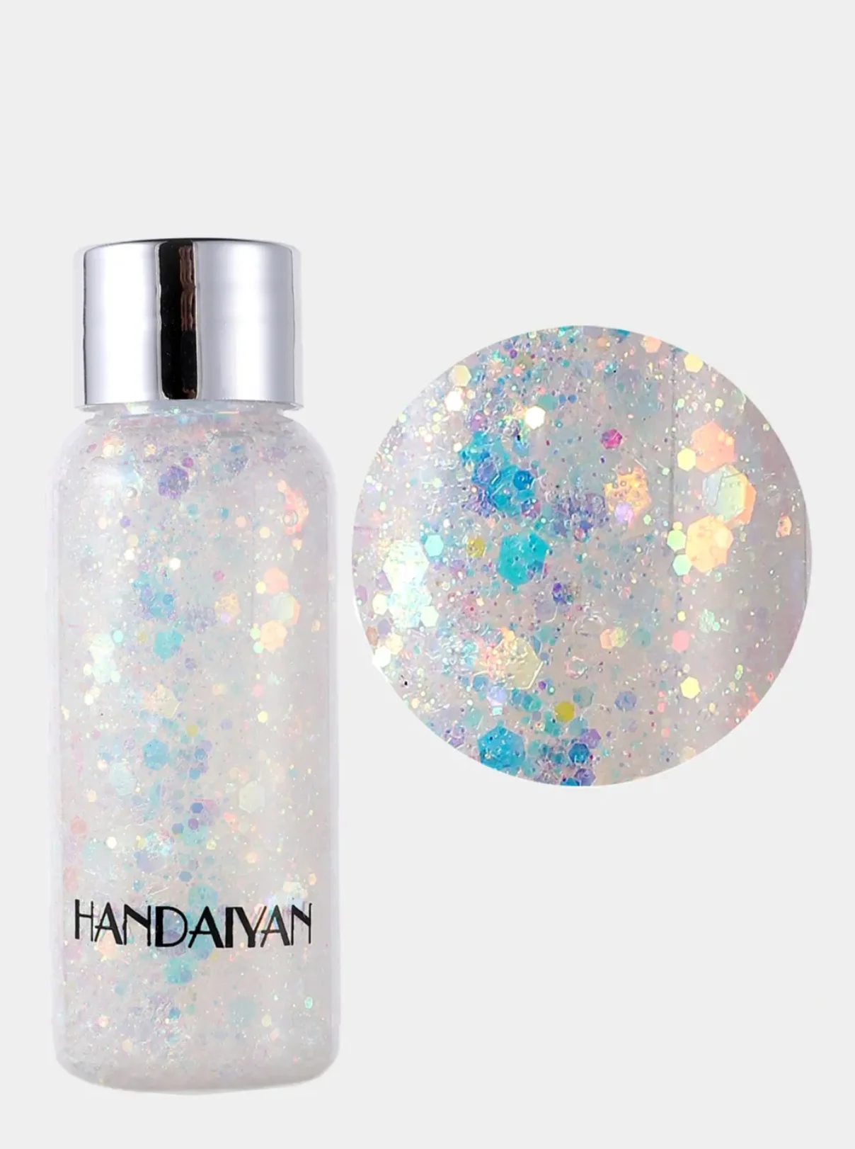 Прозрачный глиттер - гель для лица, тела и волос, блестки Handaiyan Glitter 9 цветов