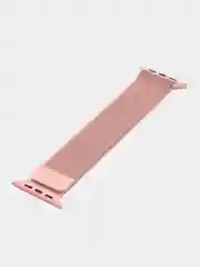 Розовый ремешок для Apple Watch, миланская петля, нержавеющая сталь