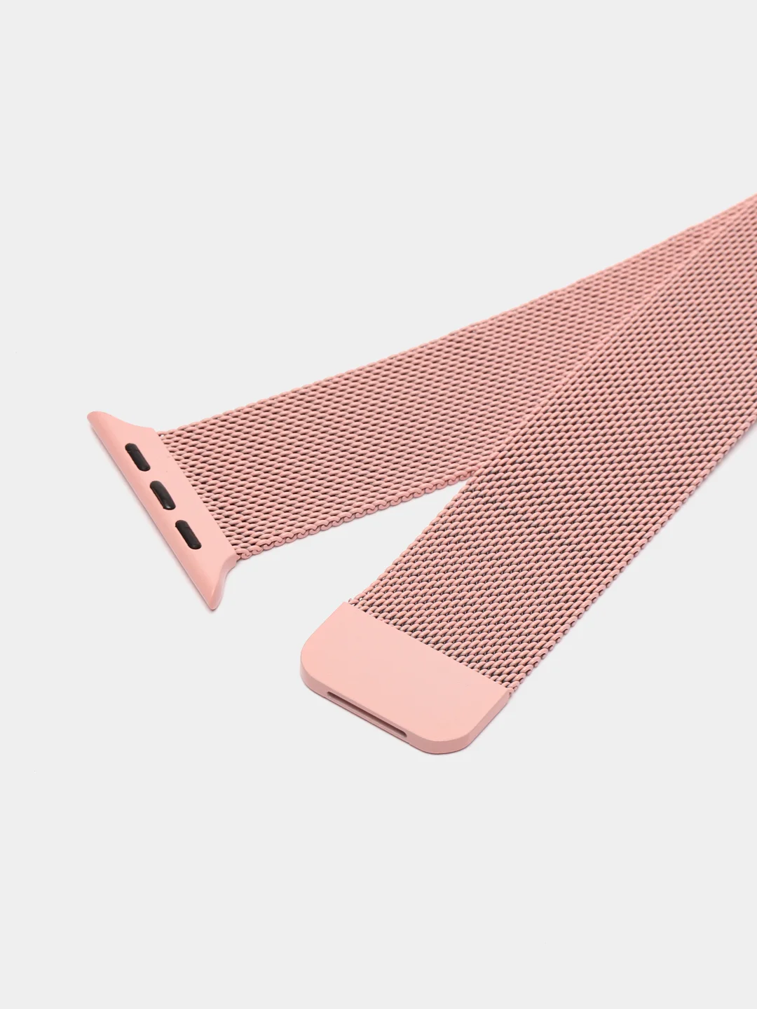 Розовый ремешок для Apple Watch, миланская петля, нержавеющая сталь