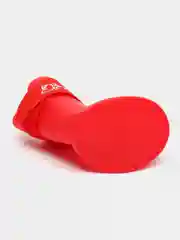 Красный обувь для собак, резиновые сапоги, непромокаемые, на липучке