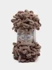 Светло-коричневый пряжа с большими петельками Puffy Alize (Ализе Пуффи), разные цвета