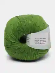 Зеленый пряжа Cashmere Yarn, 50 г/ 200 м, 60% меринос, 20% вискоза, 15% ПА, 5% кашемир