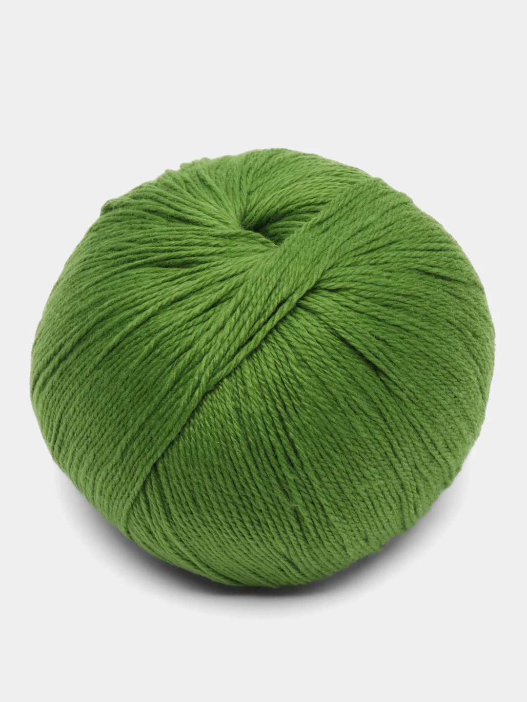 Зеленый пряжа Cashmere Yarn, 50 г/ 200 м, 60% меринос, 20% вискоза, 15% ПА, 5% кашемир