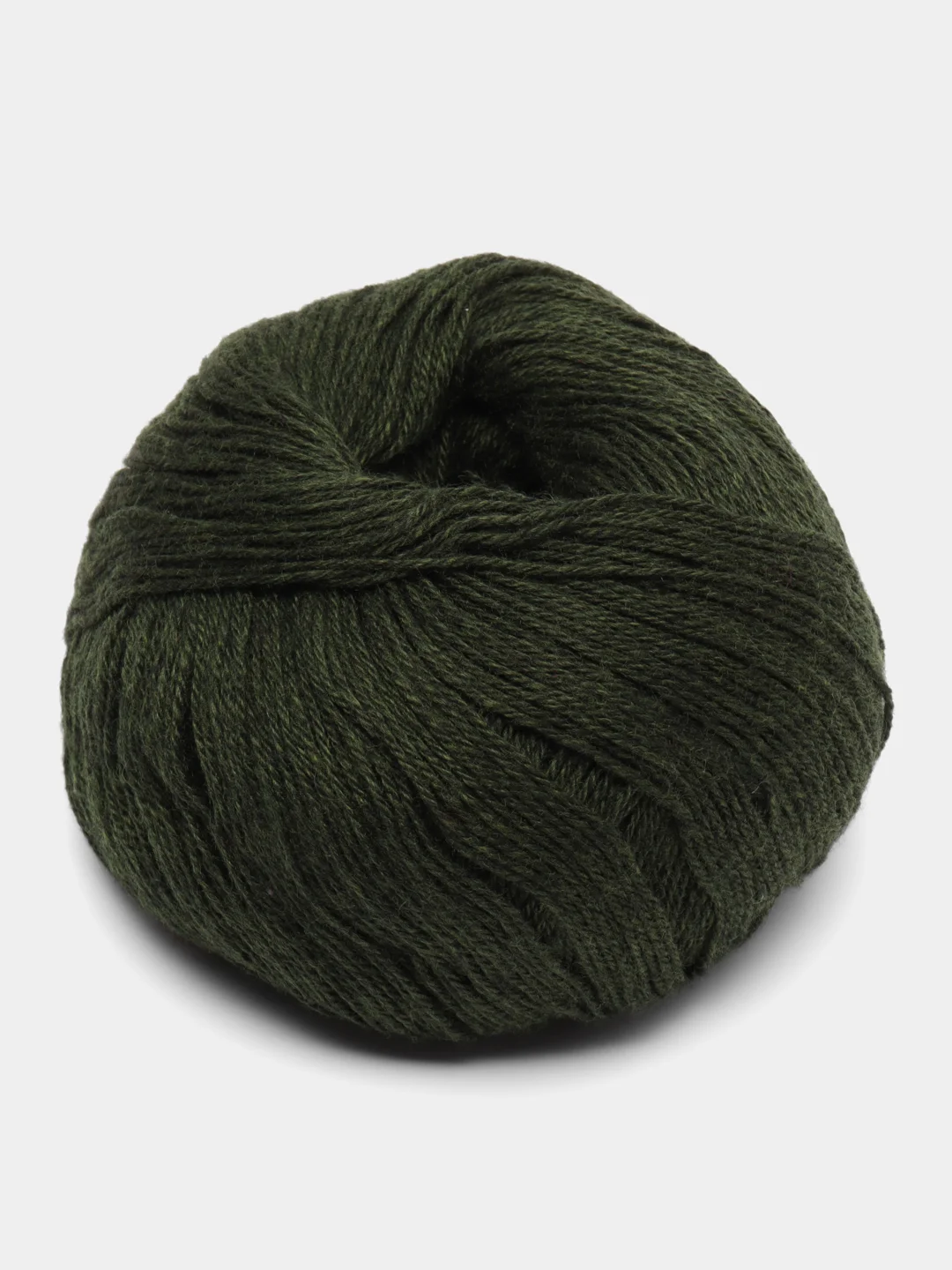 Лесной зеленый пряжа Cashmere Yarn, 50 г/ 200 м, 60% меринос, 20% вискоза, 15% ПА, 5% кашемир