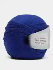 Синий пряжа Cashmere Yarn, 50 г/ 200 м, 60% меринос, 20% вискоза, 15% ПА, 5% кашемир