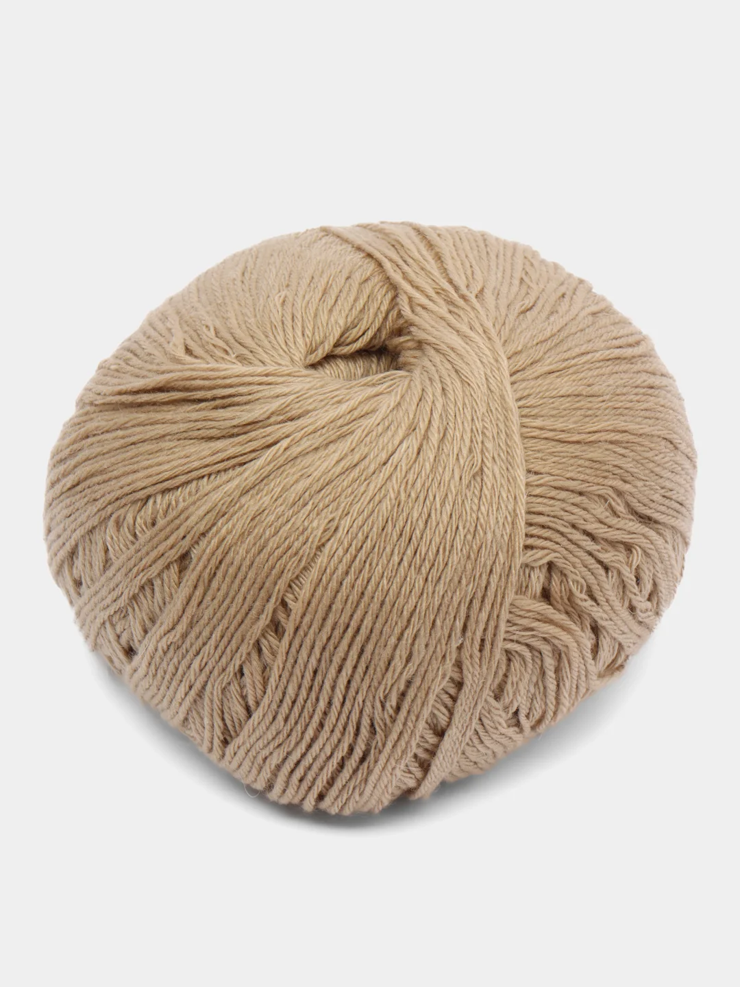Кремовый пряжа Cashmere Yarn, 50 г/ 200 м, 60% меринос, 20% вискоза, 15% ПА, 5% кашемир