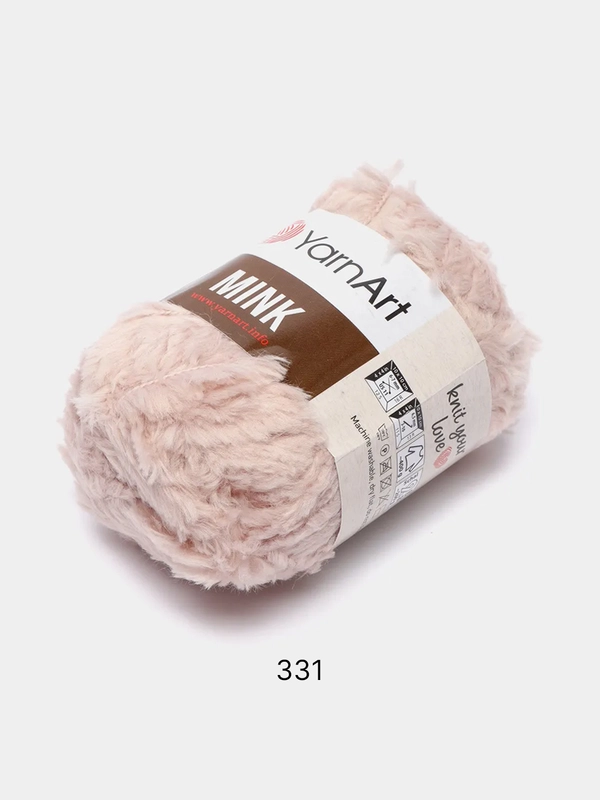 Пряжа  YarnArt Mink, полиамид, 50 г, 75 м, (имитация меха)