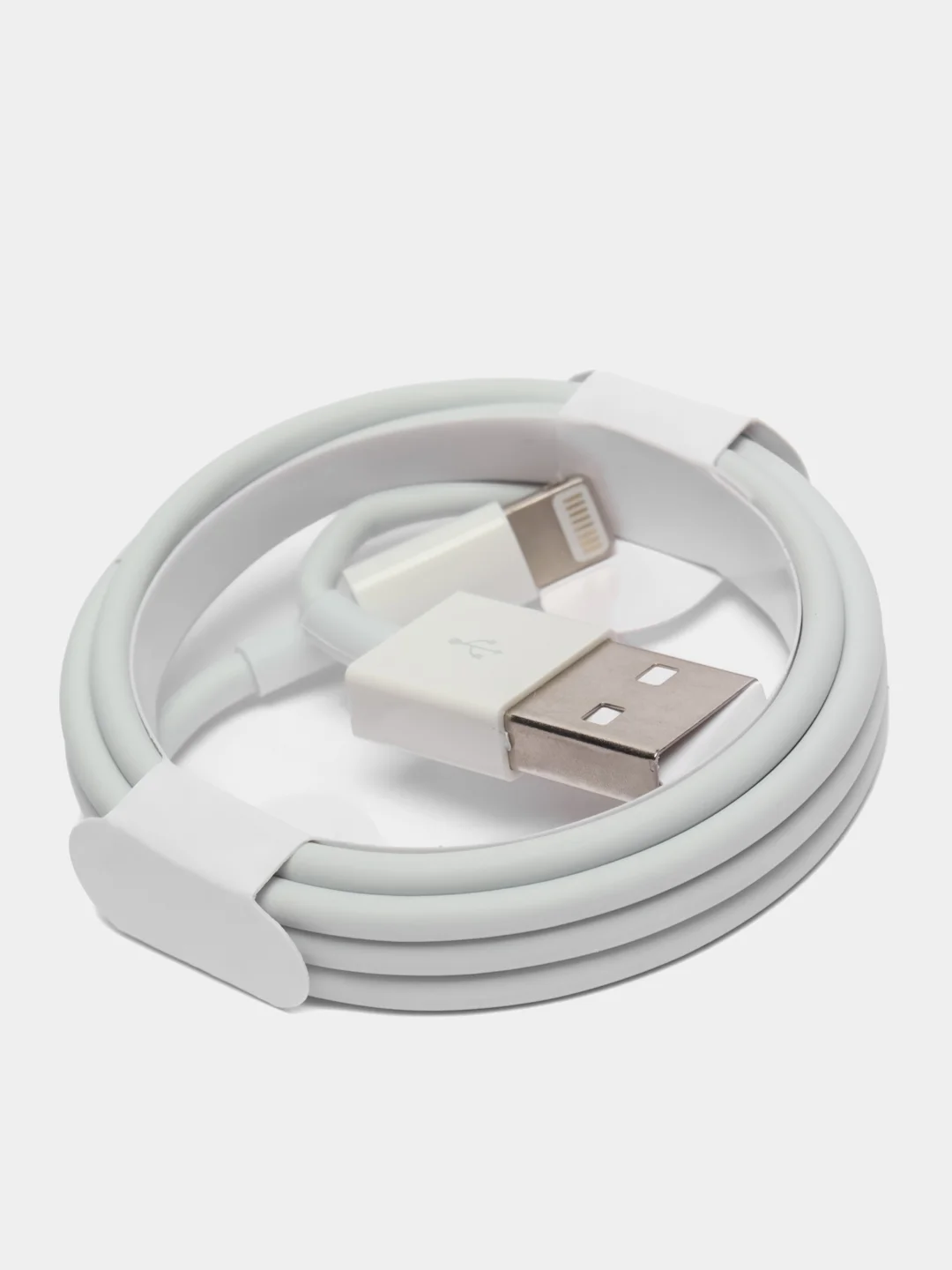 Белый зарядка для айфона / Кабель lightning / Для iPhone Apple 7,8,X,11,iPad (1 метр)