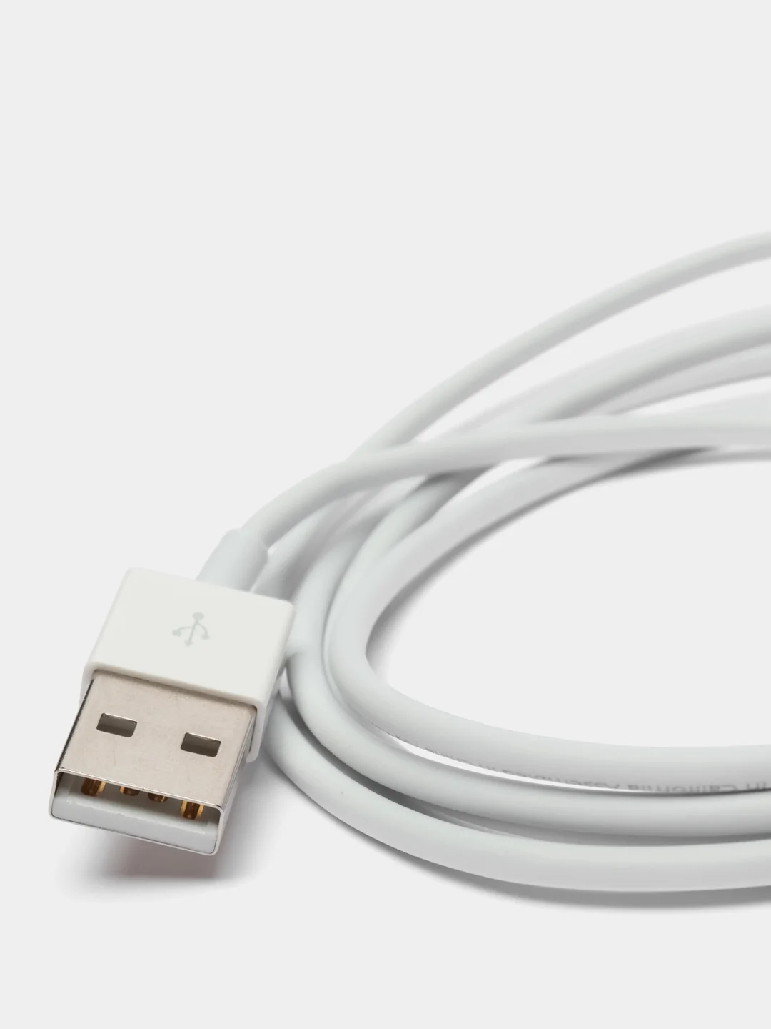 Белый зарядка для айфона / Кабель lightning / Для iPhone Apple 7,8,X,11,iPad (1 метр)
