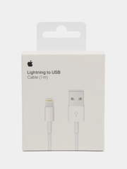 Зарядка для айфона / Кабель lightning / Для iPhone Apple 7,8,X,11,iPad (1 метр)