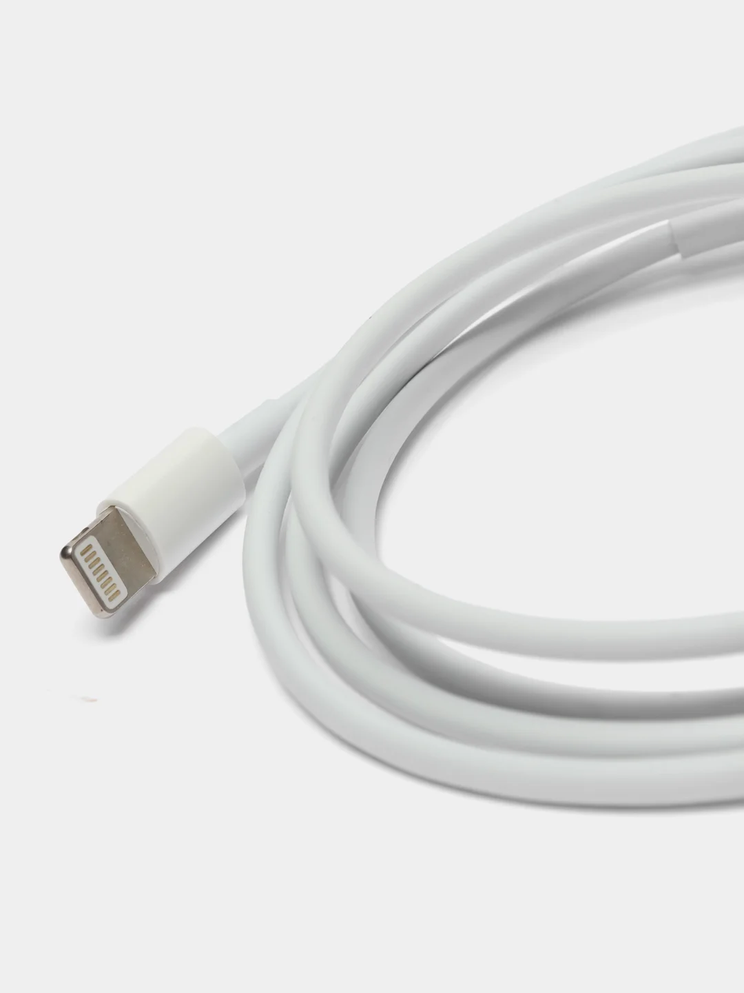 Белый зарядка для айфона / Кабель lightning / Для iPhone Apple 7,8,X,11,iPad (1 метр)