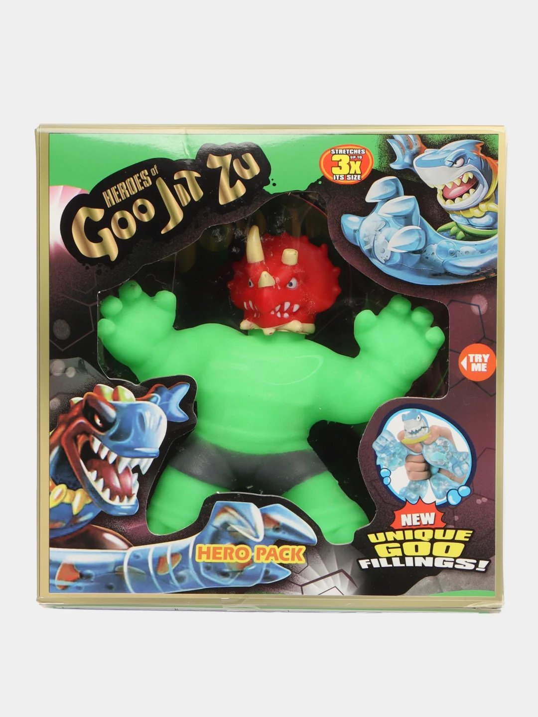 Лесной зеленый тянущаяся фигурка Гуджитсу GooJitZu