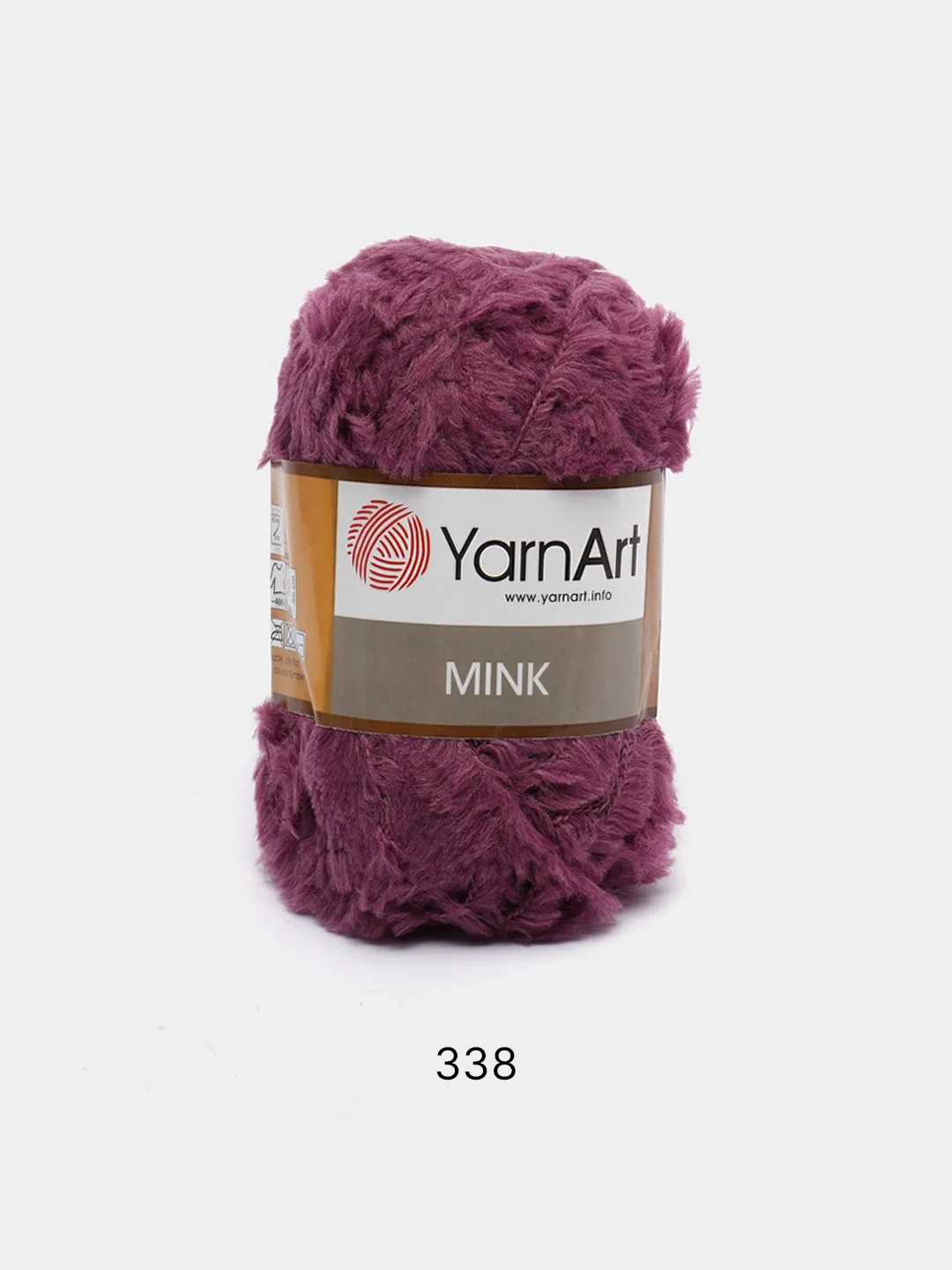 Фуксия пряжа  YarnArt Mink, полиамид, 50 г, 75 м, (имитация меха)