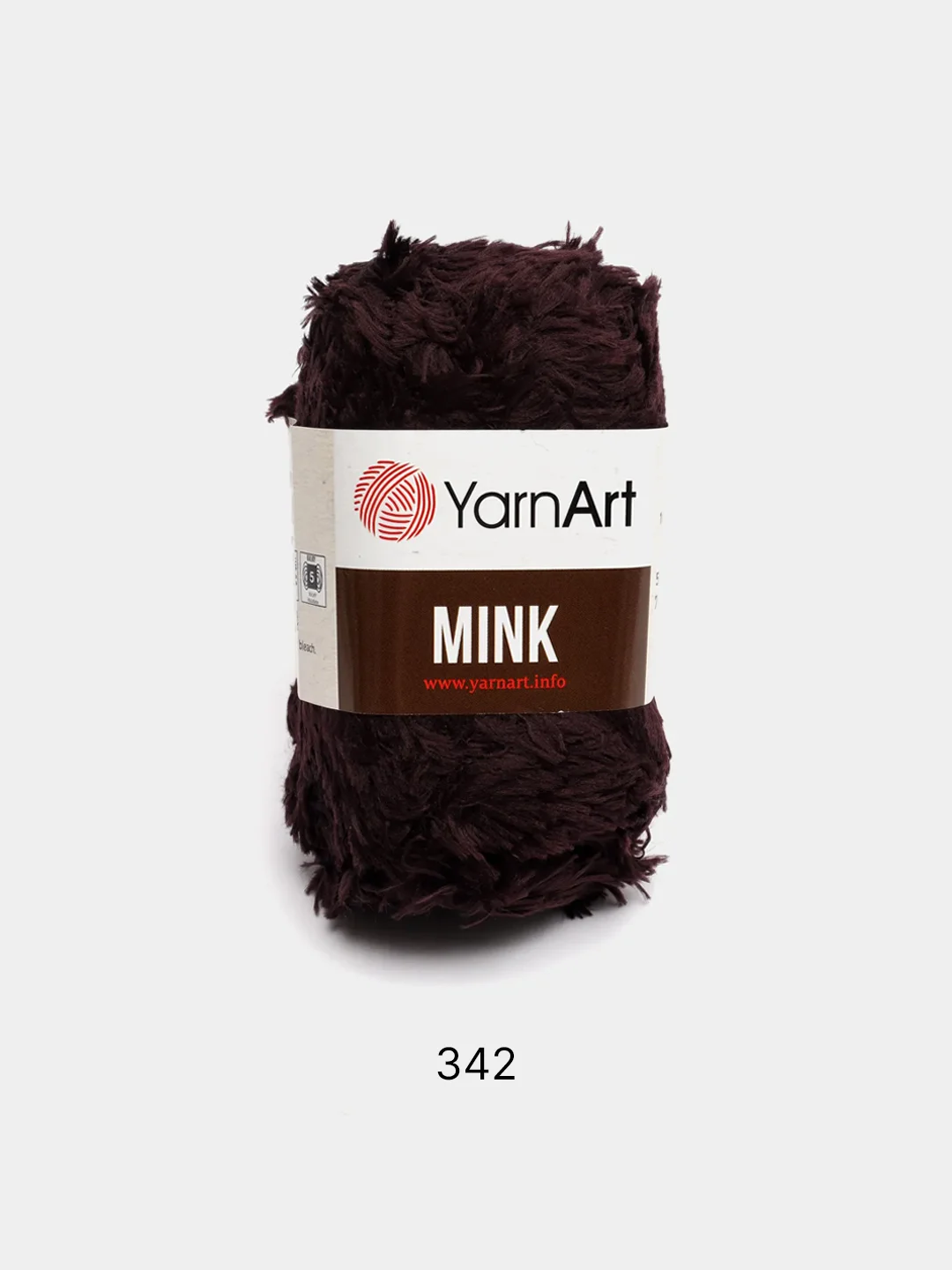 Тёмно-бордовый пряжа  YarnArt Mink, полиамид, 50 г, 75 м, (имитация меха)