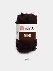 Тёмно-бордовый пряжа  YarnArt Mink, полиамид, 50 г, 75 м, (имитация меха)