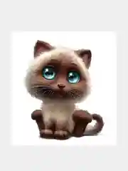 Коричневый наклейки интерьерные "Коты и бабочки"