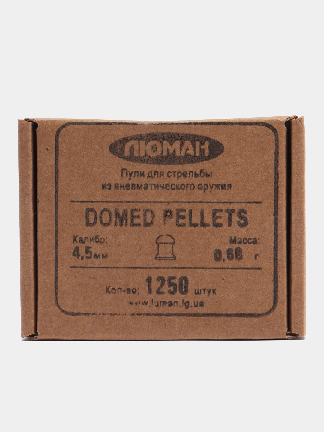 Пули свинцовые Люман Domed pellets 4,5 мм, 0,68 г, 1250 штук пульки для пневматики