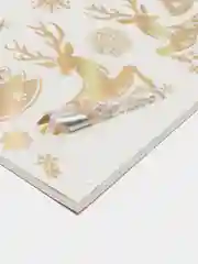 Набор для декорирования, наклейки на окна новогодние. Размер: мм 246x167,  ПВХ