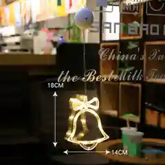 Лимонный светодиодная новогодняя Led гирлянда подвеска в виде елки, снежинок, оленей клеить на окна