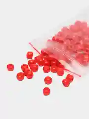 Красный бисер крупный, стеклянный, 6/0, 4 мм Бисер разноразмерный