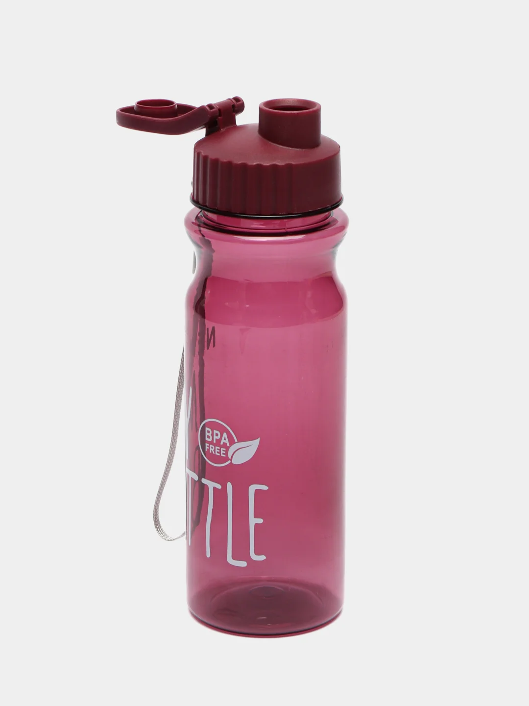 Бордовый бутылка для воды "My bottle", 500 мл, 6.5 х 22 см