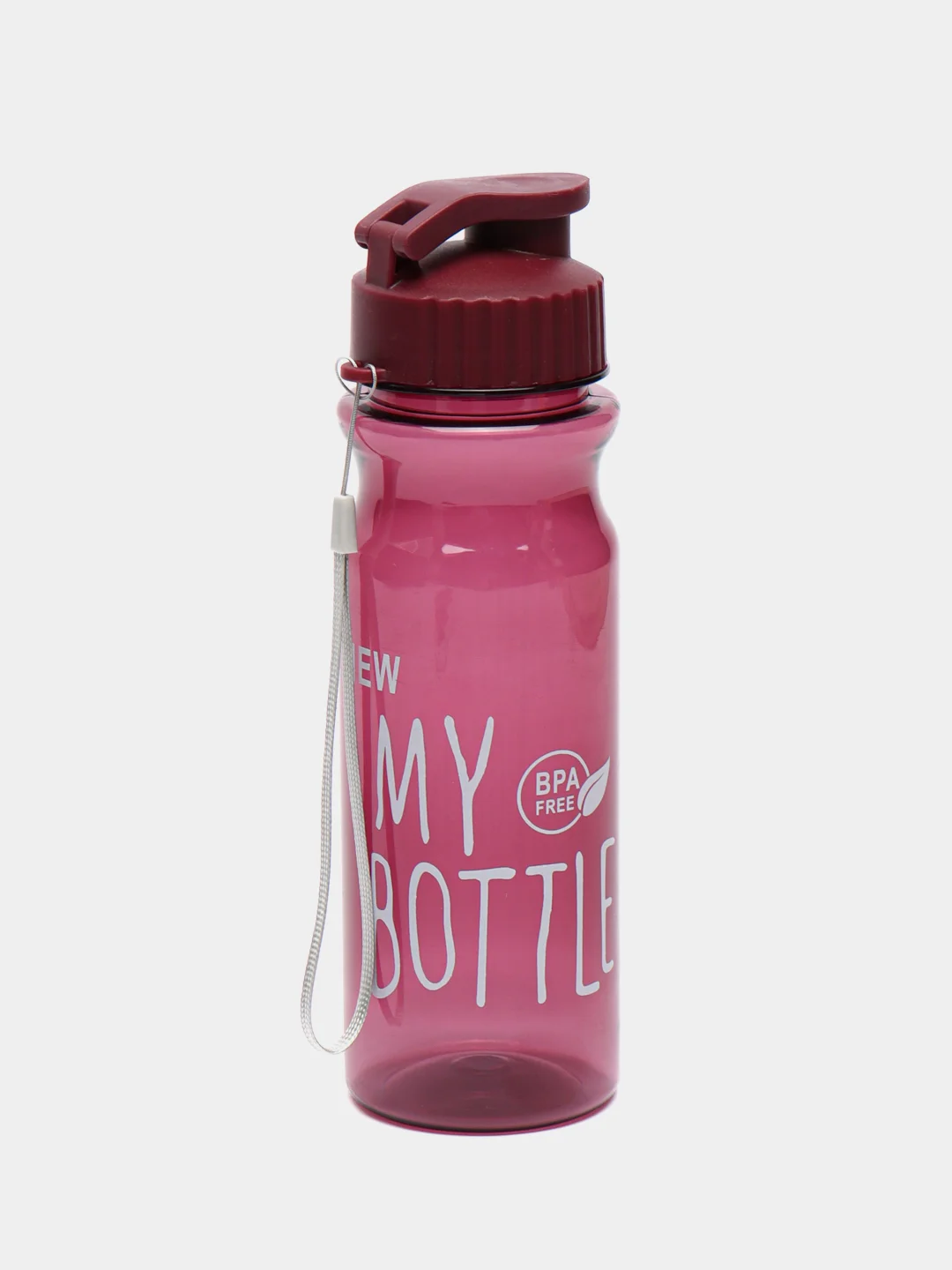 Бордовый бутылка для воды "My bottle", 500 мл, 6.5 х 22 см