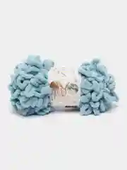 Лазурный пряжа Alize puffy петельки