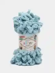 Лазурный пряжа Alize puffy петельки