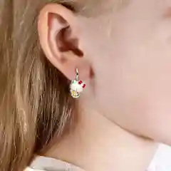 Желтый серьги для девочек сережки детские серебро 925