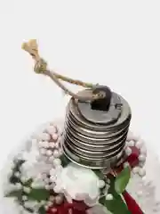 Красный новогодняя елочная игрушка "Шар", на батарейках