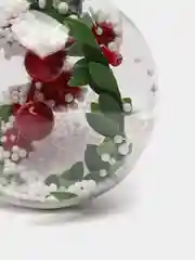Красный новогодняя елочная игрушка "Шар", на батарейках